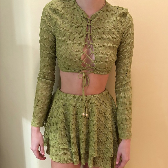 NWT Mistress rocks green lace set - Picture 1 of 7